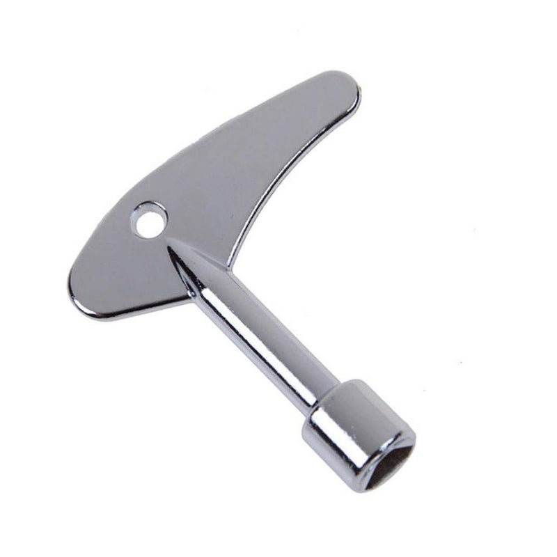 YOUMI Triangle Spanner Key Utility Service Key Gas Electric Elevator Lift Door Lock Keys (Silver) - Image 1